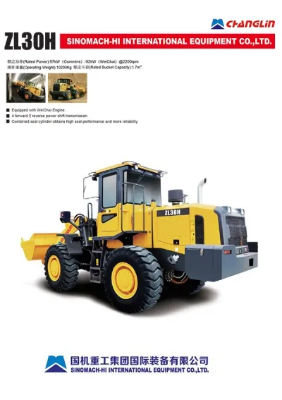 Cargadora de ruedas ZL30H