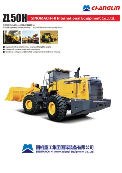 Cargadora de ruedas ZL50H
