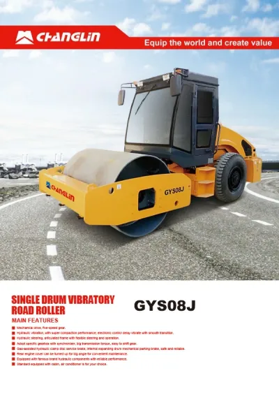 Compactador vibratorio de un tambor GYS08J
