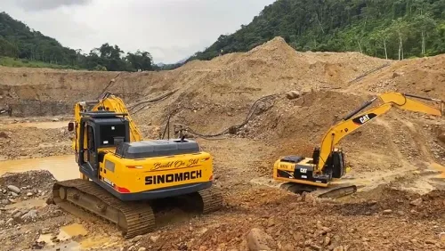 Excavadora de cadenas ZG250 para construcción fluvial