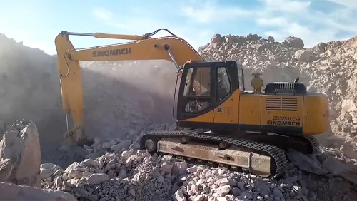 Excavadora de cadenas ZG250 para operaciones mineras