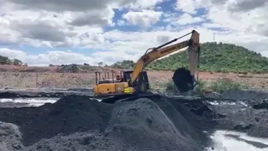 Excavadora de cadenas ZG365 para minería de carbón