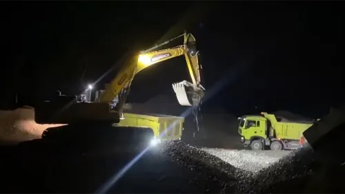 Excavadora de cadenas ZG365 para carga de agregados