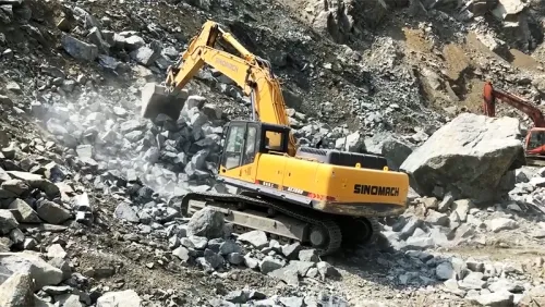 Excavadora de cadenas ZG380 para minería de minerales