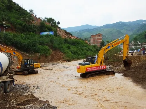 Operaciones de rescate posteriores al terremoto
